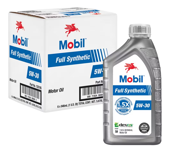 Mobil Full Synth. - 5W-30 6/1qt