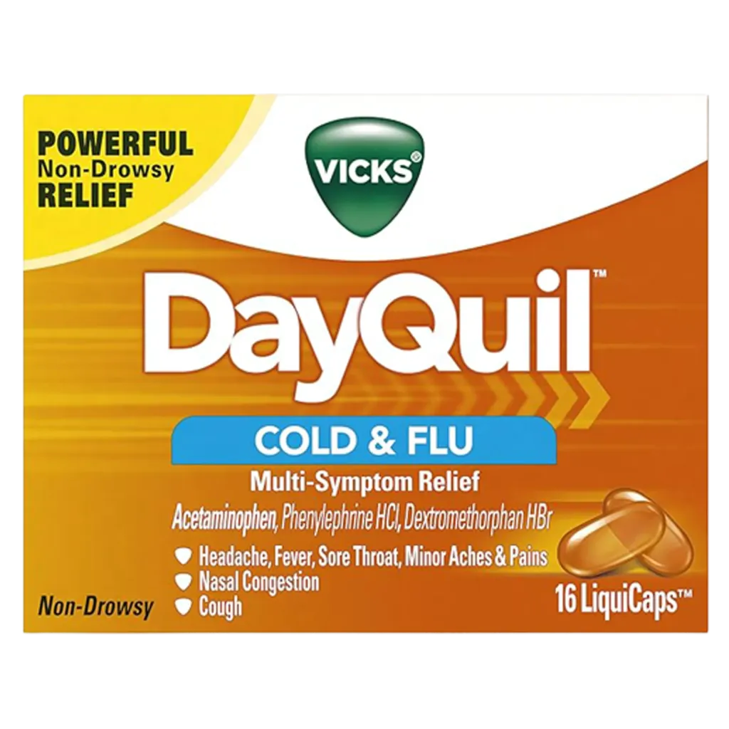 VICKS Dayquil Cold & Flu 16 Liquicaps EA.