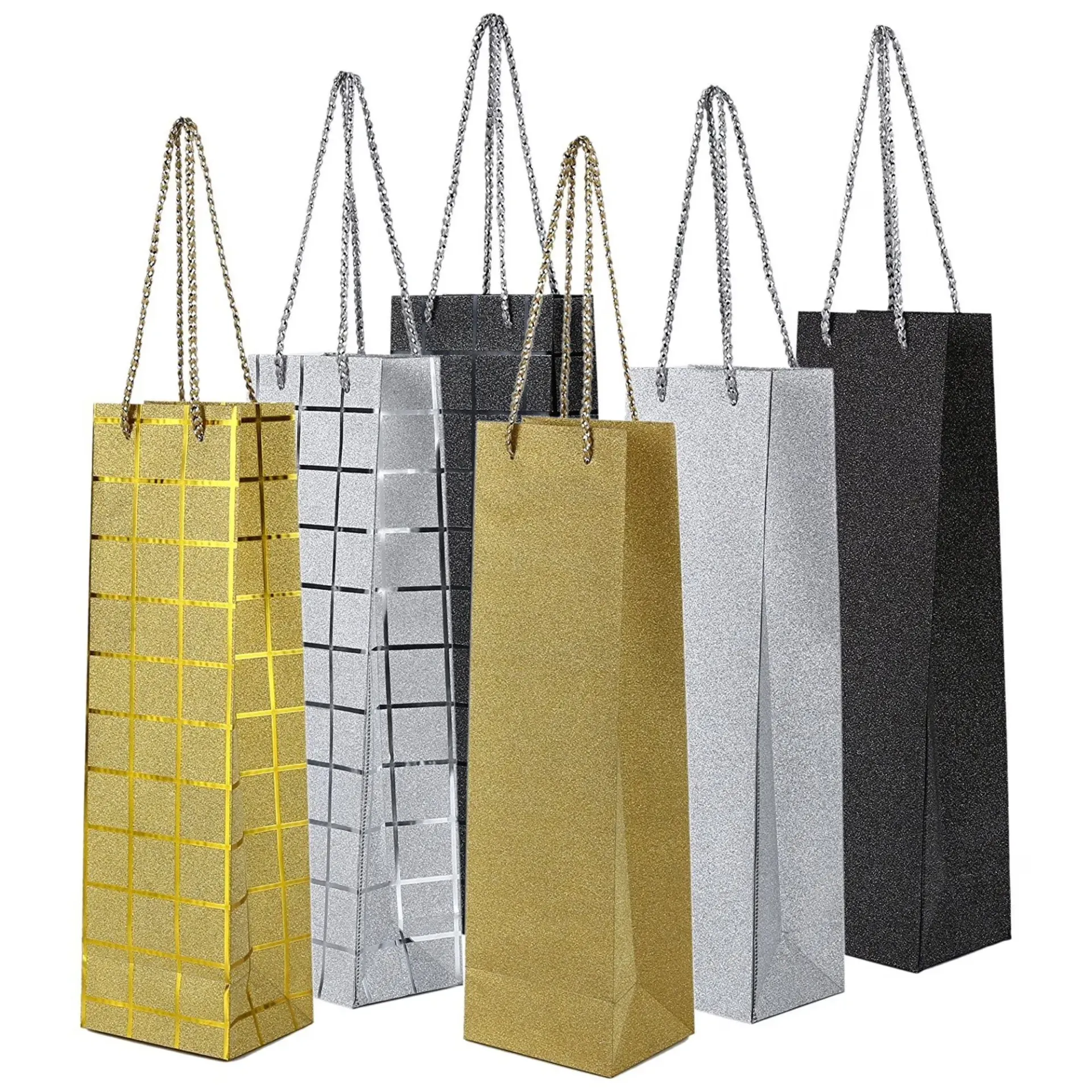 Wine Gift Bag 1 Bottle 12Pk (Merry Christmas)